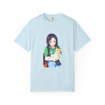 Forever Together Girl & Cat Graphic Tee | Cute Cat Lover T-Shirt