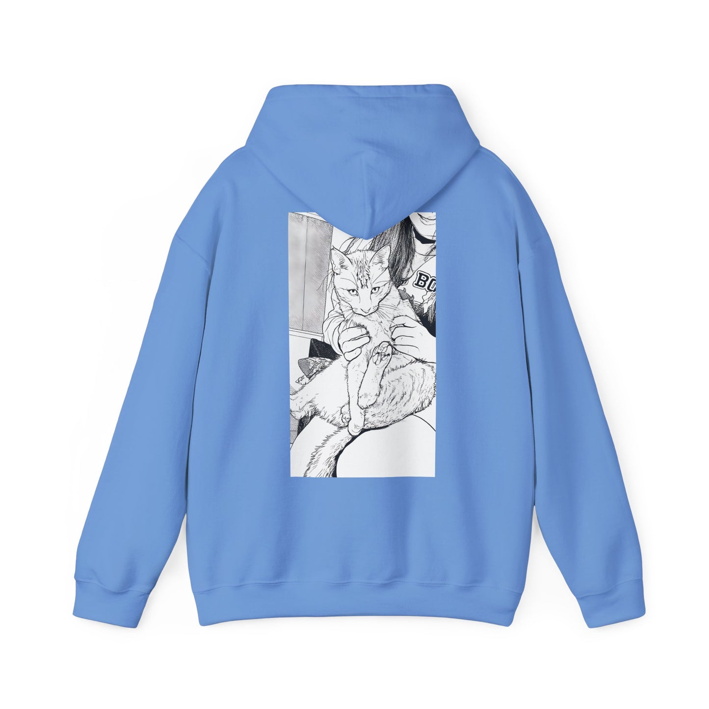 Cosy Cat Portrait Hoodie Sketch Cat Pullover | Cat Lover Gift | Unisex