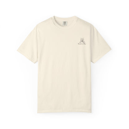 Cat Cuddle T-Shirt Illustrated Cat Hug Graphic Tee