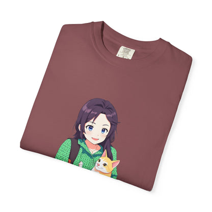 Forever Together Girl & Cat Graphic Tee | Cute Cat Lover T-Shirt