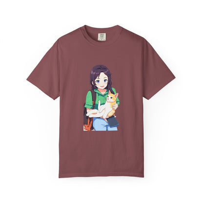 Forever Together Girl & Cat Graphic Tee | Cute Cat Lover T-Shirt