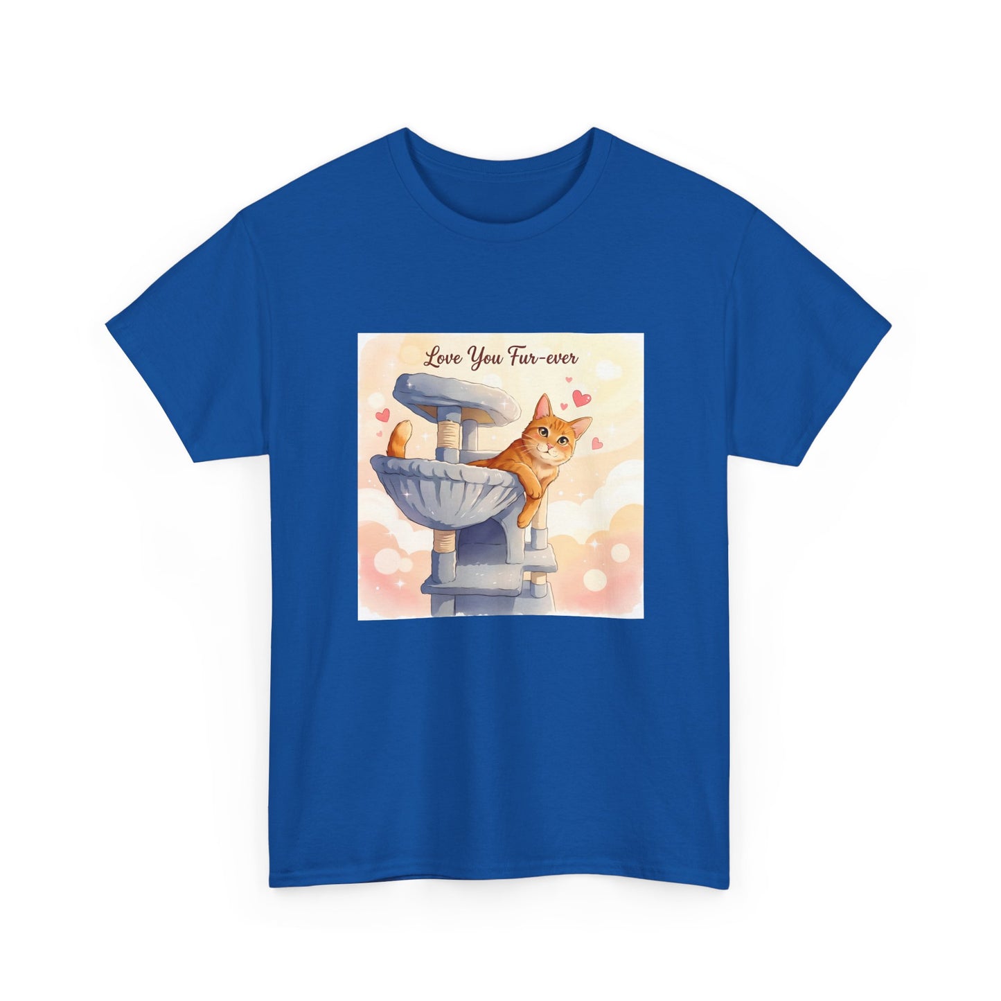 Love You Fur-Ever Cute Cat T-Shirt | Cat Mum Gift | Kawaii Cat Tee
