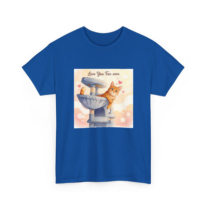 Love You Fur-Ever Cute Cat T-Shirt | Cat Mum Gift | Kawaii Cat Tee