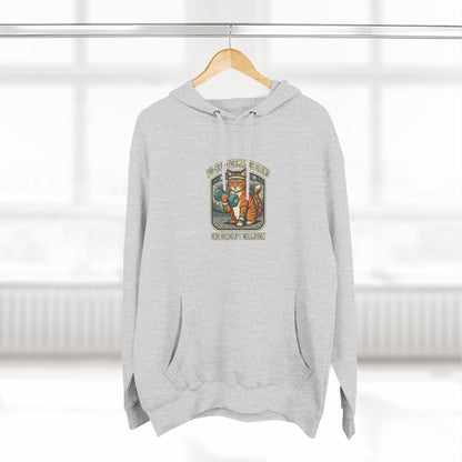 Purrformance Gains Funny Buff Cat Gym Hoodie | Cat Lover Gift | Fleece Pullover
