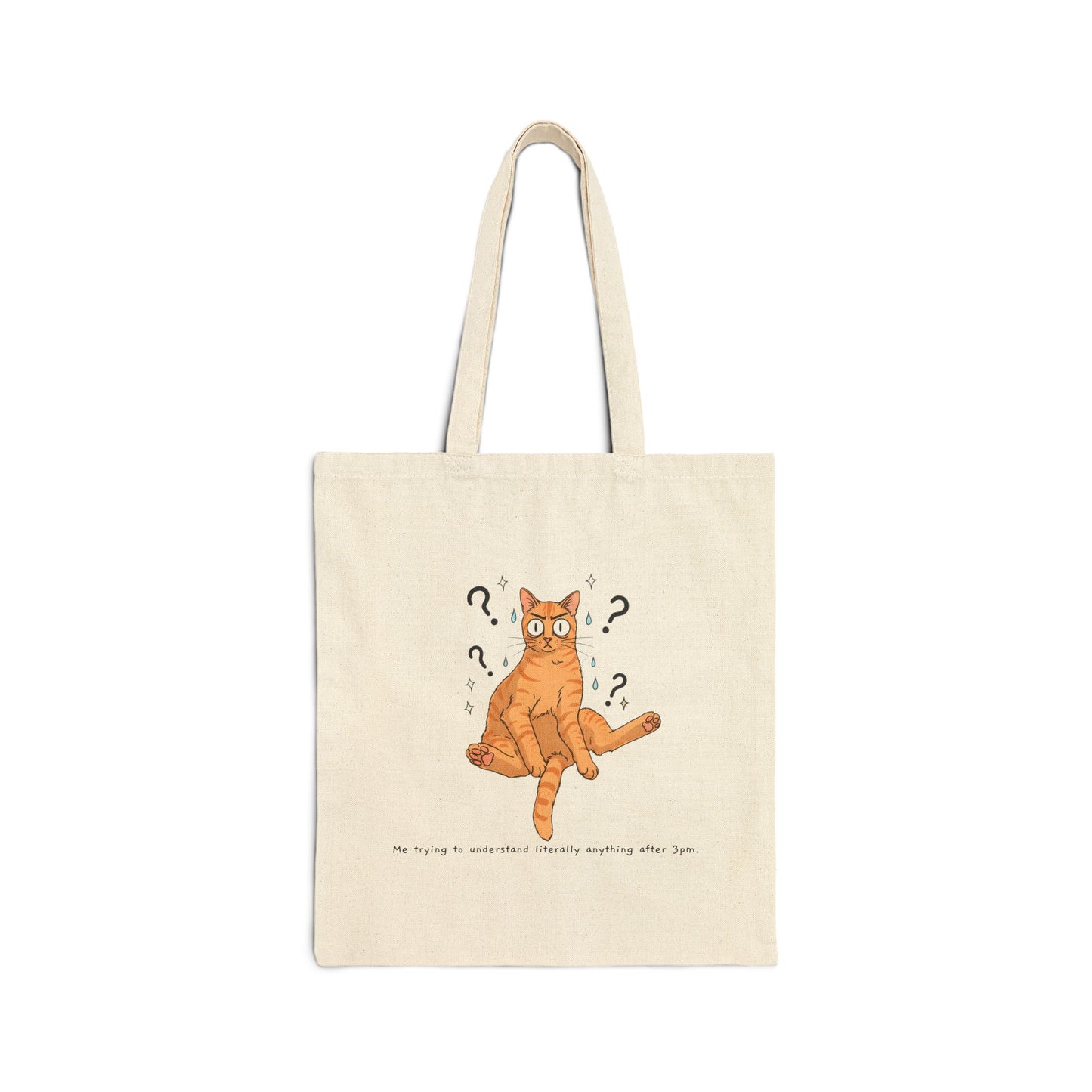 Have You Forgotten Something? Curious Cat Canvas Tote Bag | Cat Lover Gift