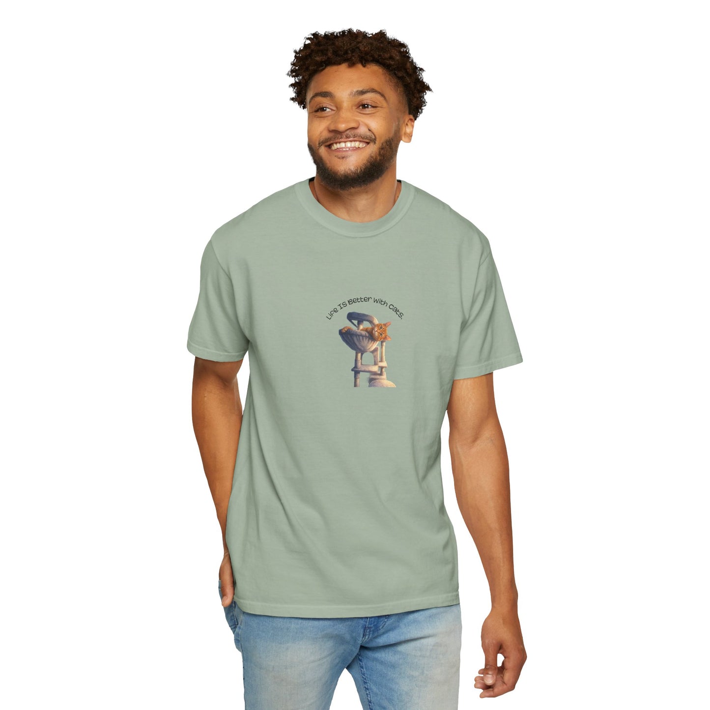 Life Is Better With Cats T-Shirt Cat Lover Graphic Tee