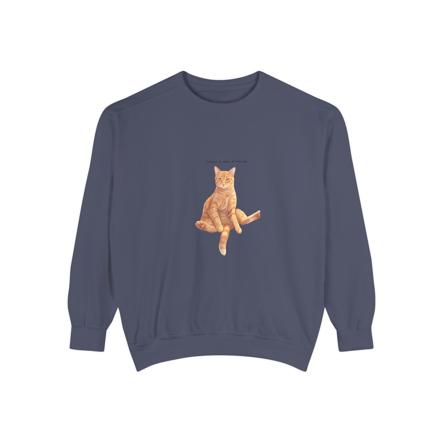 I Don't Do Mornings Cosy Ginger Cat Sweatshirt | Cat Lover Crewneck