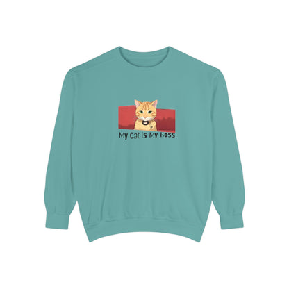 My Cat Is My Boss - Garment Dyed Cotton Blend