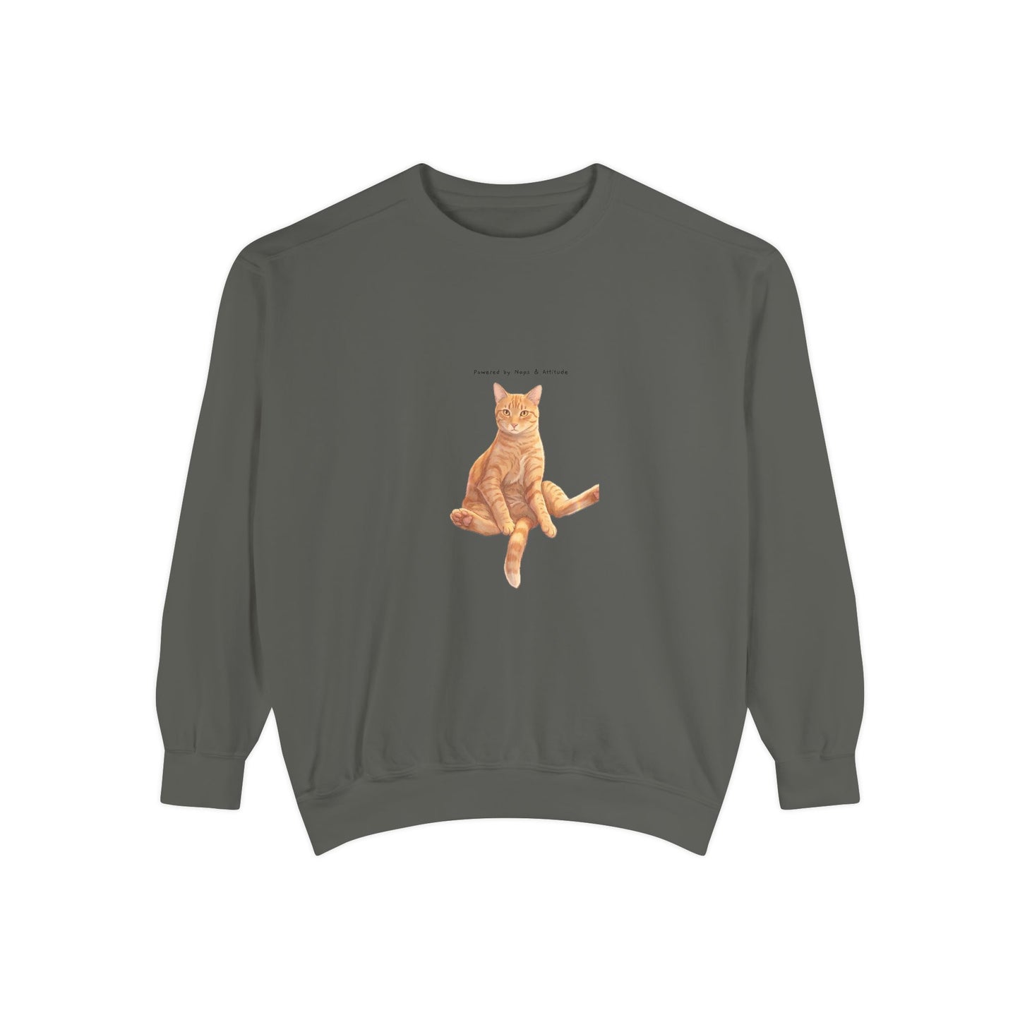 I Don't Do Mornings Cosy Ginger Cat Sweatshirt | Cat Lover Crewneck