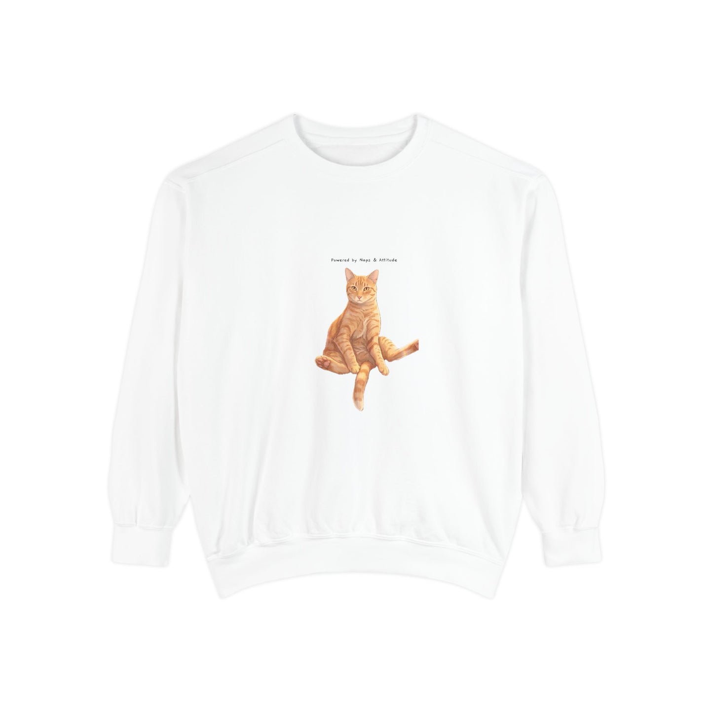 I Don't Do Mornings Cosy Ginger Cat Sweatshirt | Cat Lover Crewneck