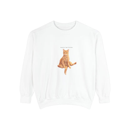 I Don't Do Mornings Cosy Ginger Cat Sweatshirt | Cat Lover Crewneck