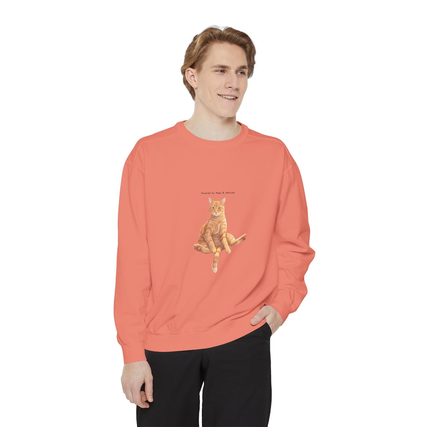 I Don't Do Mornings Cosy Ginger Cat Sweatshirt | Cat Lover Crewneck