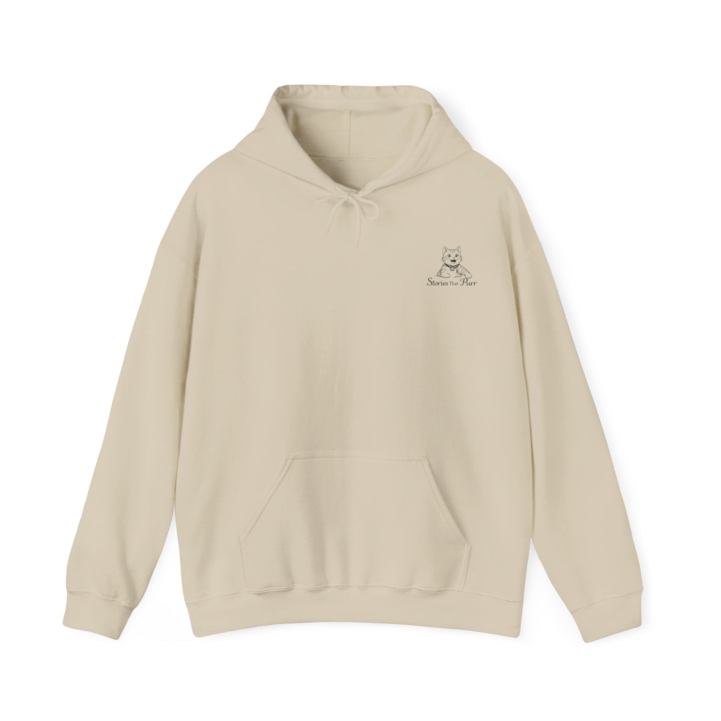 Cosy Cat Portrait Hoodie Sketch Cat Pullover | Cat Lover Gift | Unisex