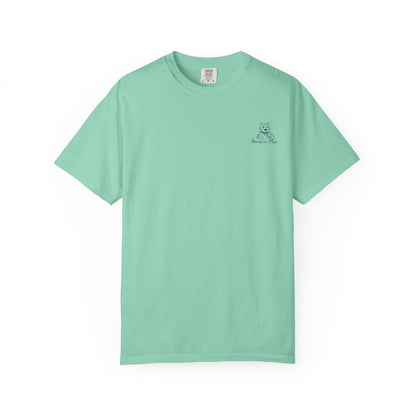 Cat Cuddle T-Shirt Illustrated Cat Hug Graphic Tee