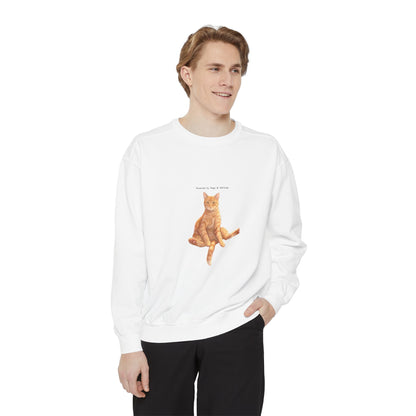 I Don't Do Mornings Cosy Ginger Cat Sweatshirt | Cat Lover Crewneck