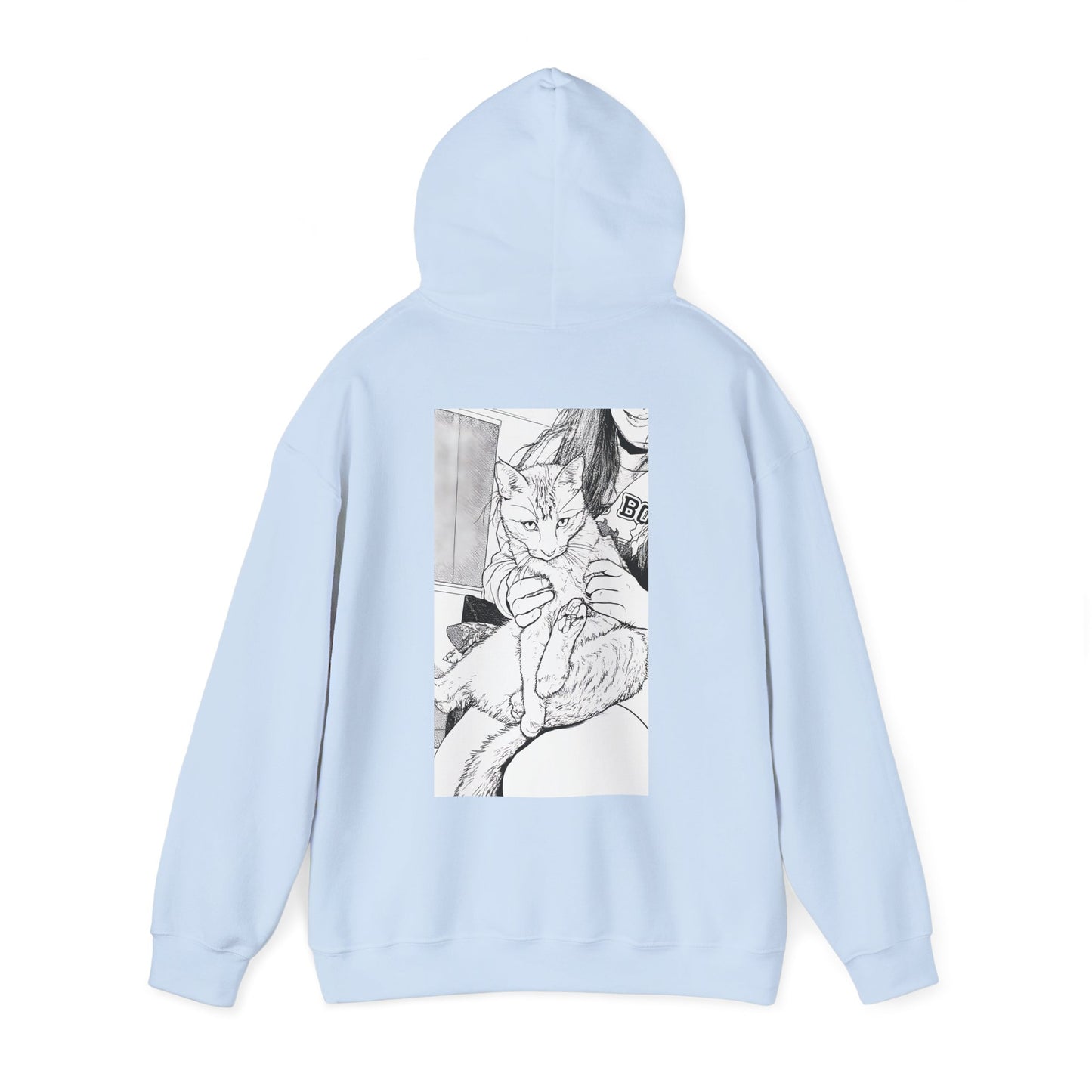 Cosy Cat Portrait Hoodie Sketch Cat Pullover | Cat Lover Gift | Unisex