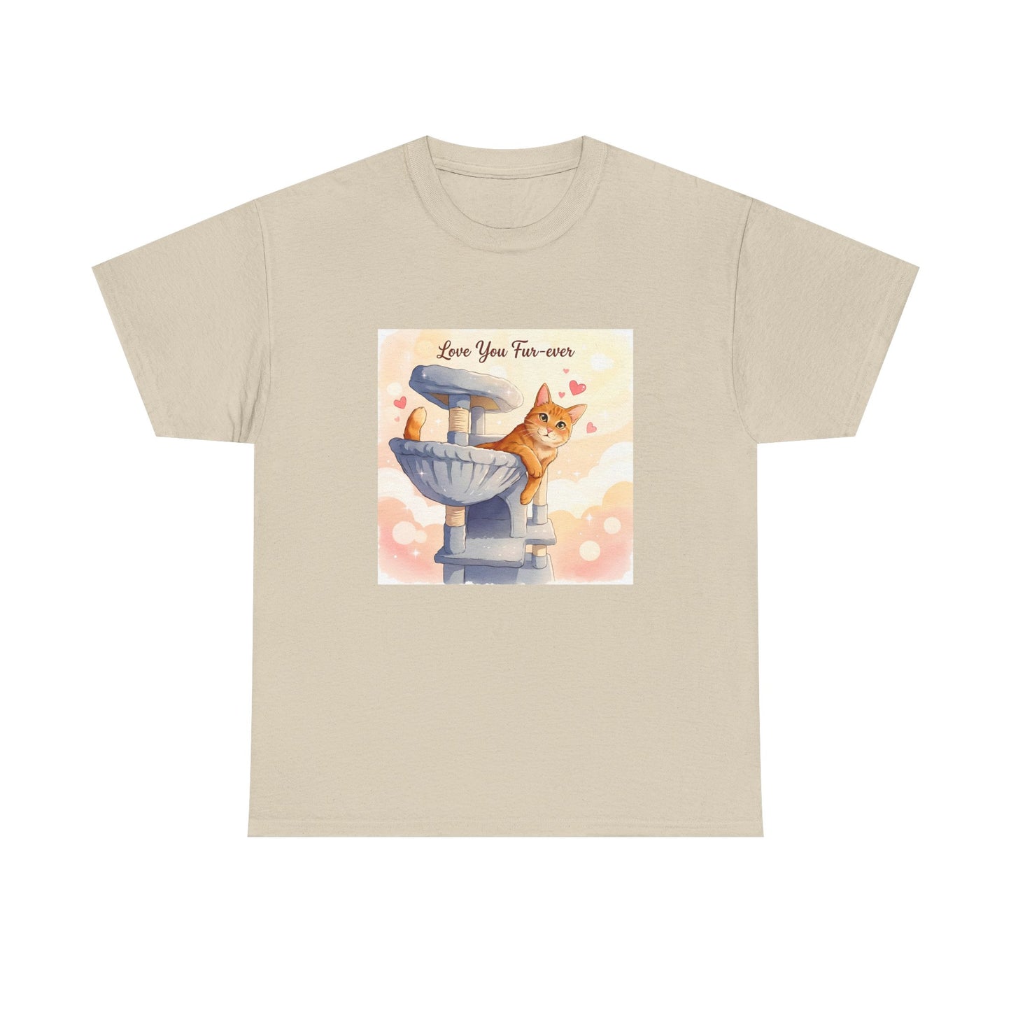 Love You Fur-Ever Cute Cat T-Shirt | Cat Mum Gift | Kawaii Cat Tee