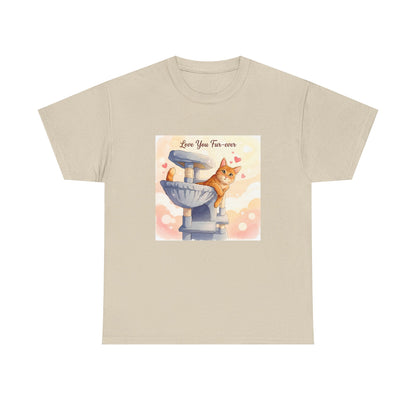 Love You Fur-Ever Cute Cat T-Shirt | Cat Mum Gift | Kawaii Cat Tee