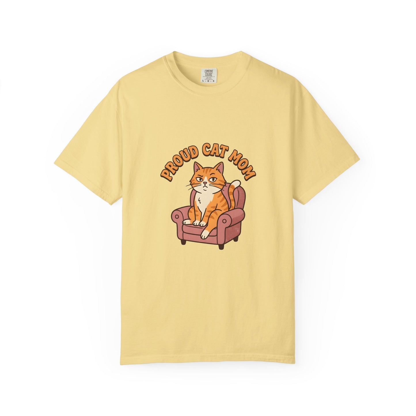 Proud Cat Mom Shirt, Funny Ginger Cat Tee, Cat Mom Gift, Orange Tabby Cat Lover Shirt, Cat Mom Birthday Gift, Cute Cat Graphic Tee