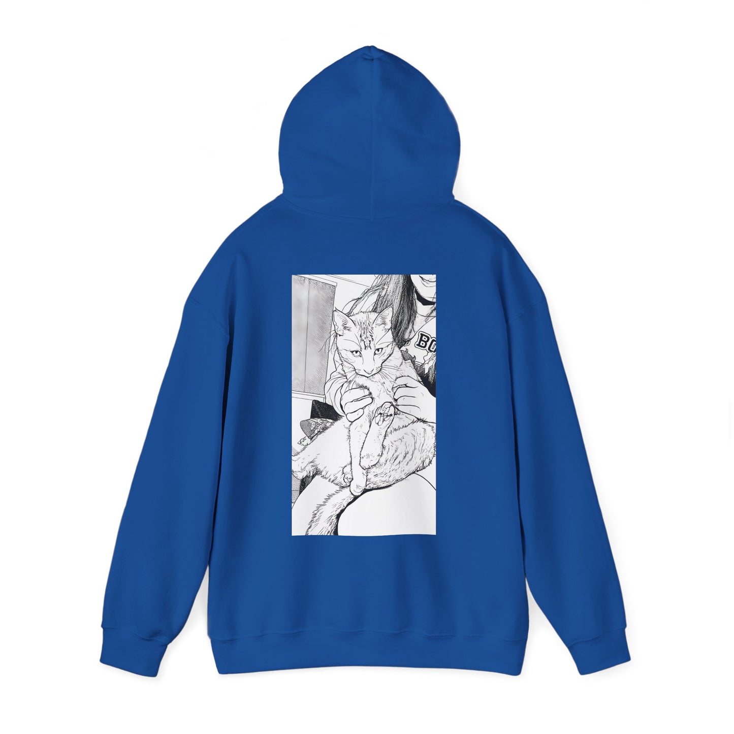 Cosy Cat Portrait Hoodie Sketch Cat Pullover | Cat Lover Gift | Unisex