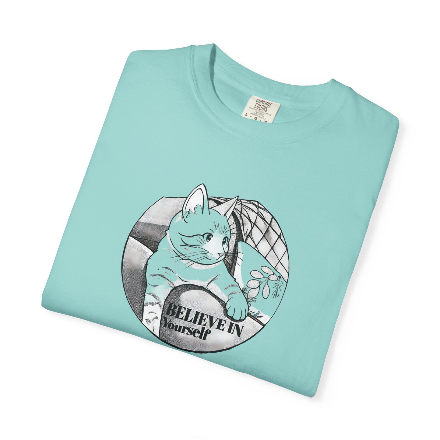 Believe in Spikes – Cat Volleyball Graphic Tee