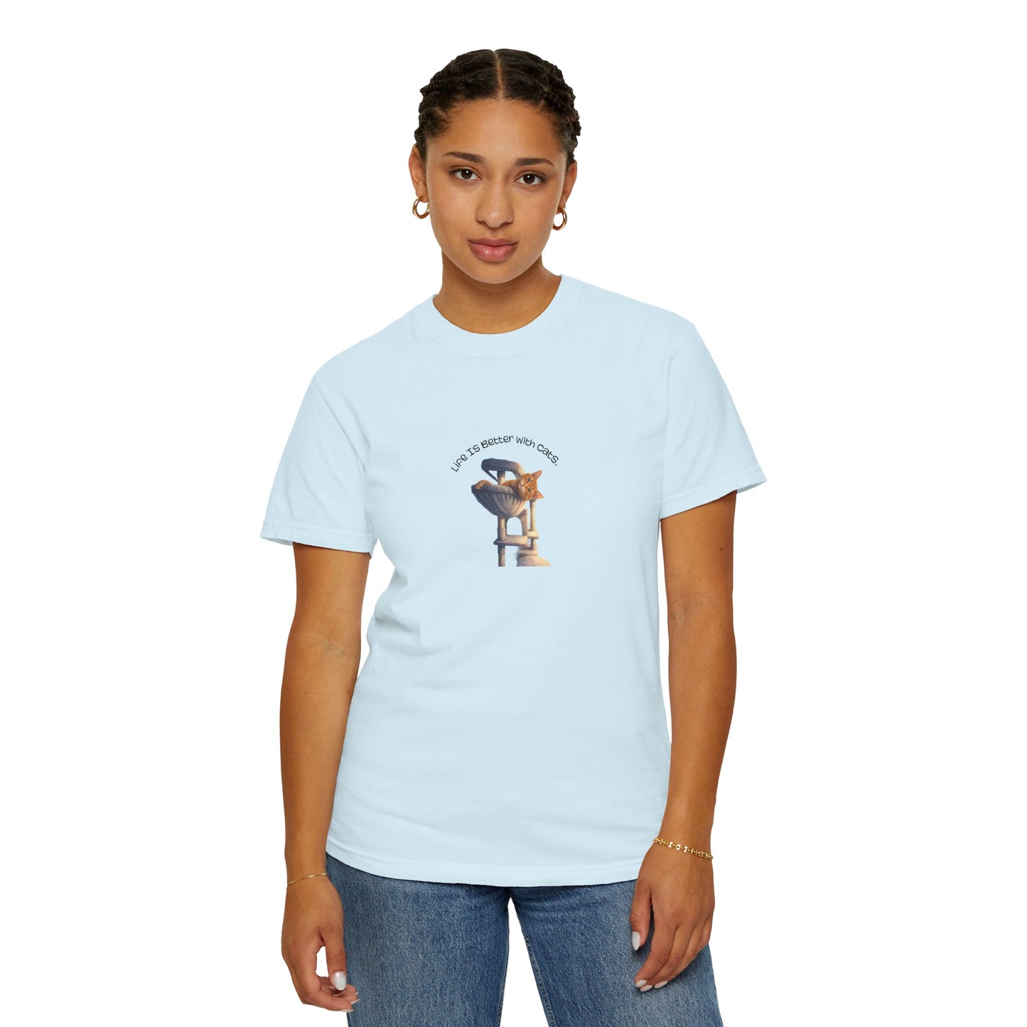 Life Is Better With Cats T-Shirt Cat Lover Graphic Tee