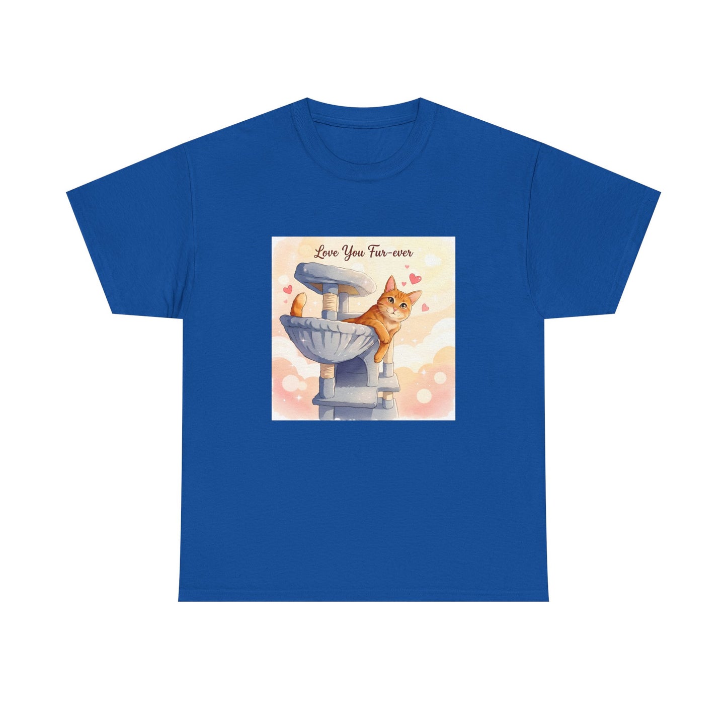 Love You Fur-Ever Cute Cat T-Shirt | Cat Mum Gift | Kawaii Cat Tee