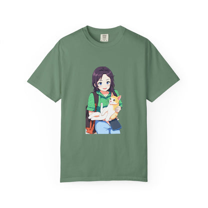 Forever Together Girl & Cat Graphic Tee | Cute Cat Lover T-Shirt