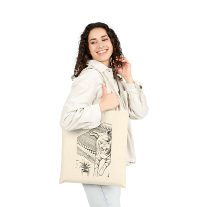 You Do Not Have to Explain Vintage Cat Quote Canvas Tote Bag | Cat Lover Gift