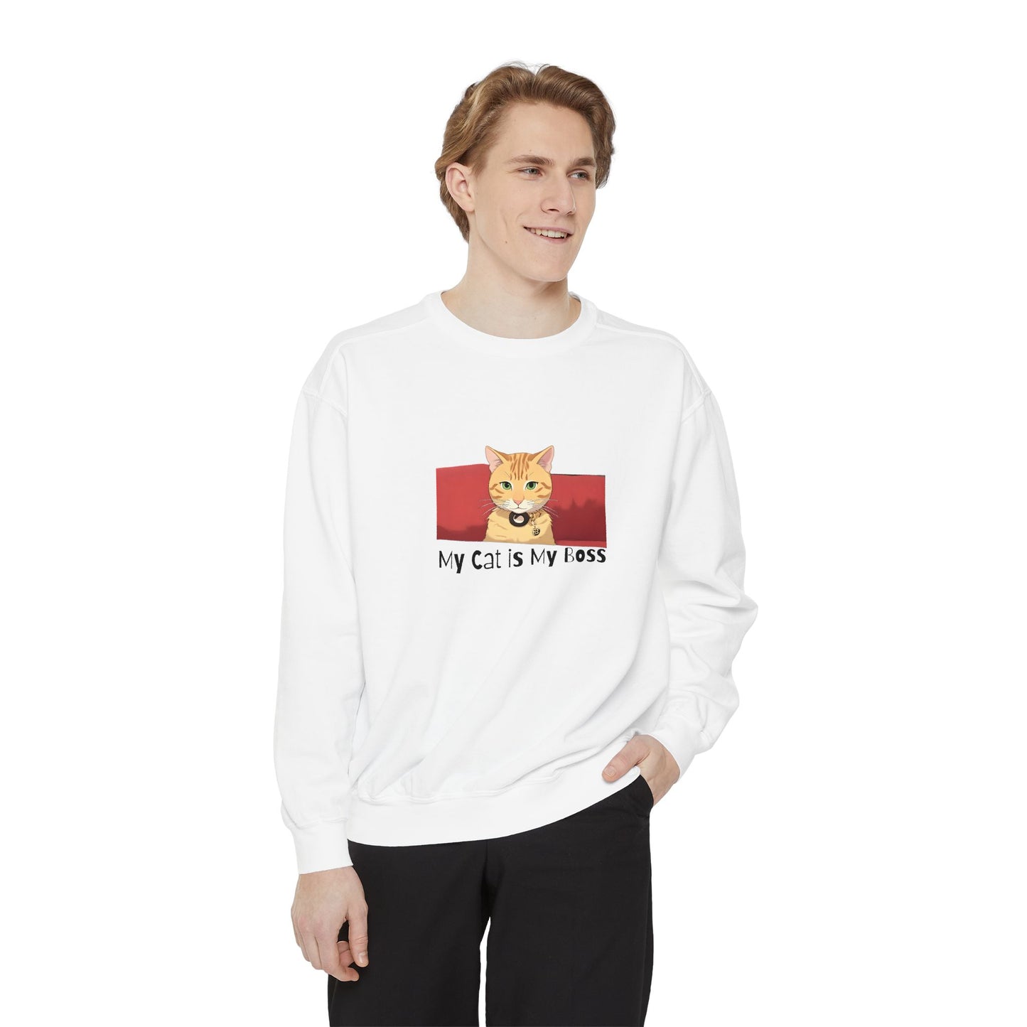 My Cat Is My Boss - Garment Dyed Cotton Blend