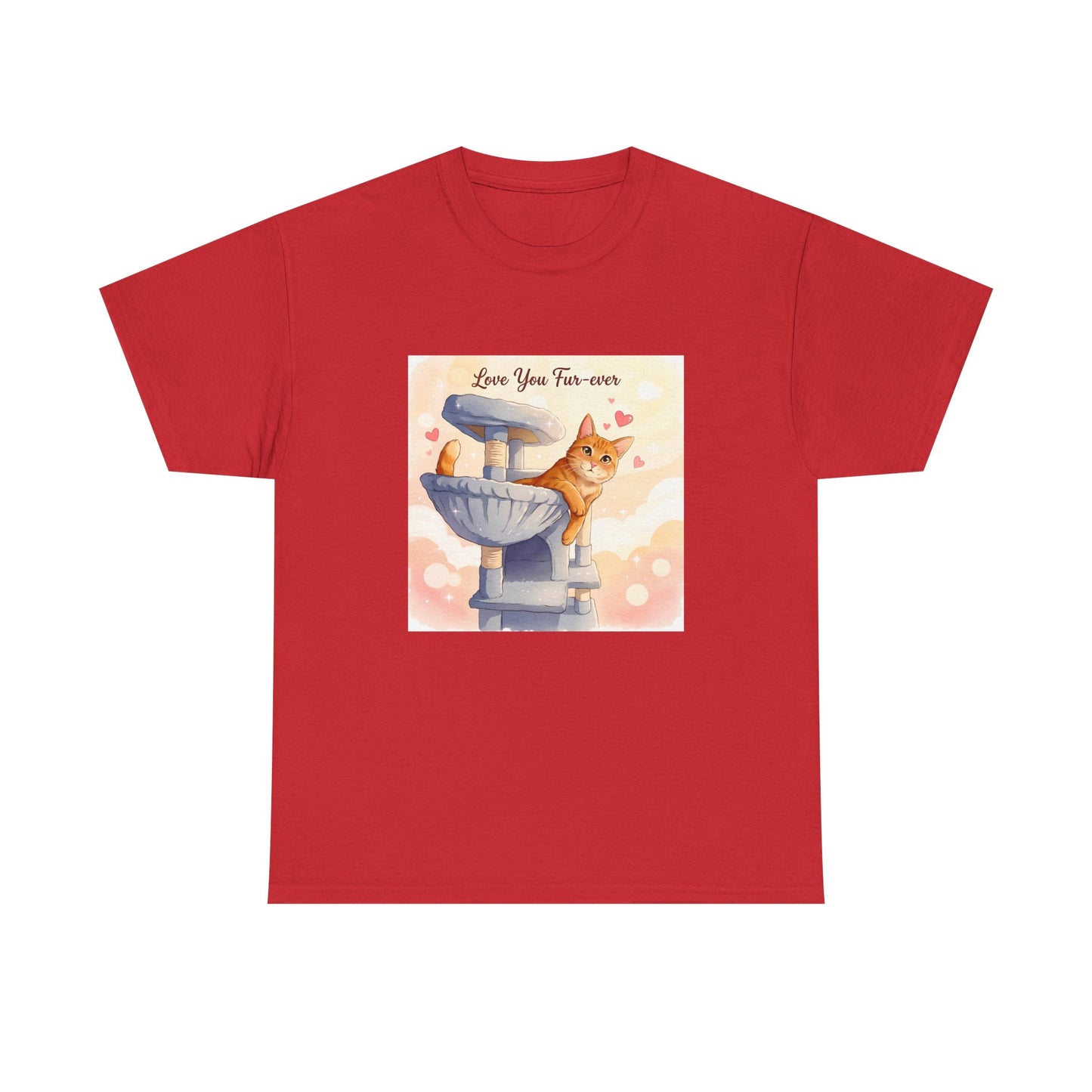 Love You Fur-Ever Cute Cat T-Shirt | Cat Mum Gift | Kawaii Cat Tee