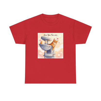 Love You Fur-Ever Cute Cat T-Shirt | Cat Mum Gift | Kawaii Cat Tee