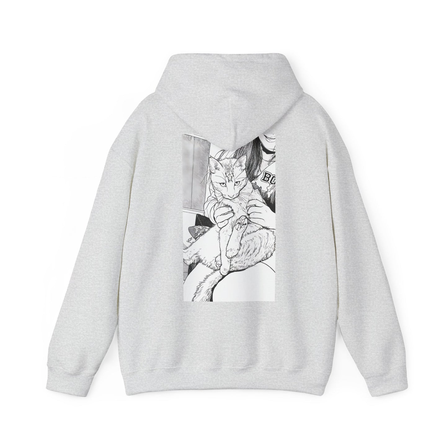 Cosy Cat Portrait Hoodie Sketch Cat Pullover | Cat Lover Gift | Unisex