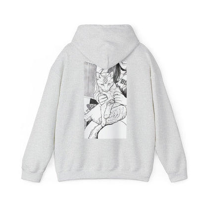 Cosy Cat Portrait Hoodie Sketch Cat Pullover | Cat Lover Gift | Unisex