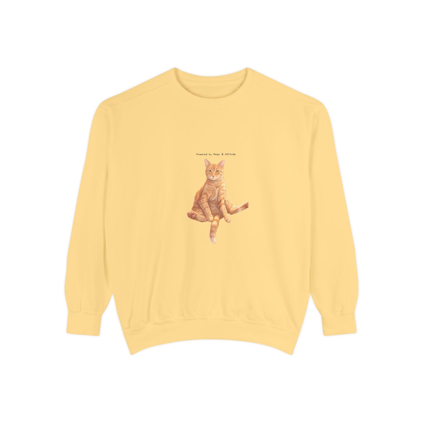 I Don't Do Mornings Cosy Ginger Cat Sweatshirt | Cat Lover Crewneck