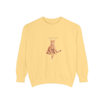 I Don't Do Mornings Cosy Ginger Cat Sweatshirt | Cat Lover Crewneck