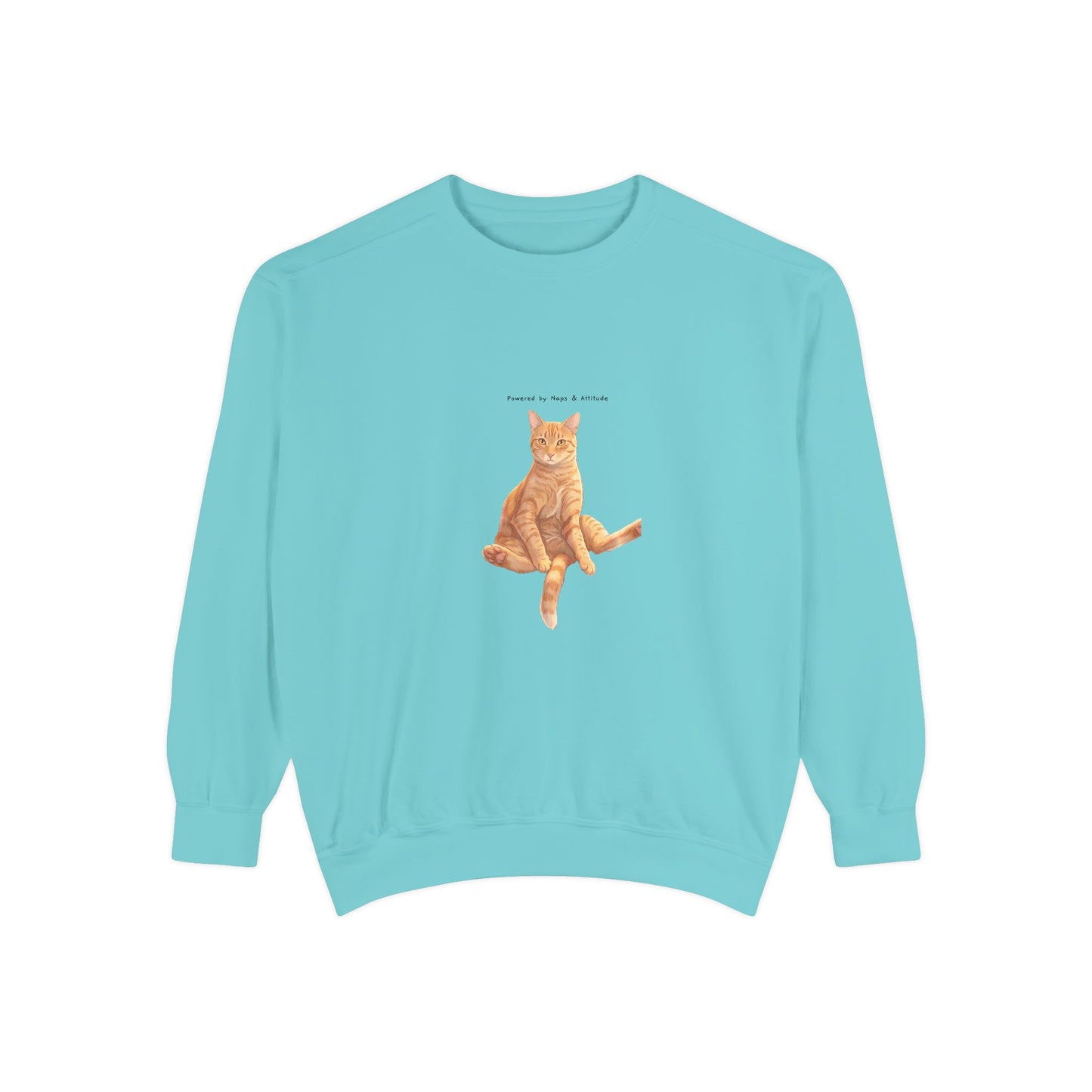 I Don't Do Mornings Cosy Ginger Cat Sweatshirt | Cat Lover Crewneck