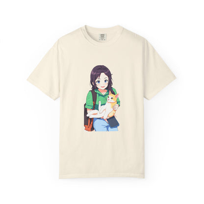 Forever Together Girl & Cat Graphic Tee | Cute Cat Lover T-Shirt