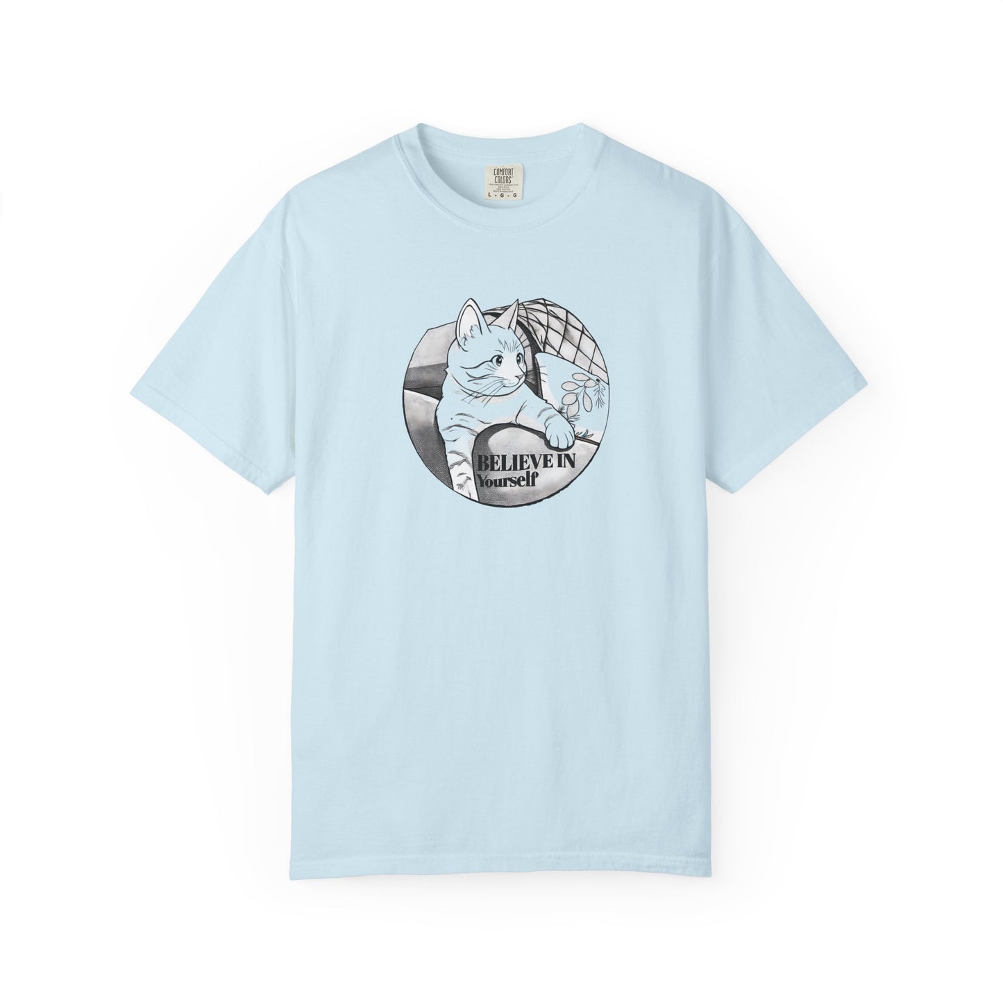 Believe in Spikes – Cat Volleyball Graphic Tee