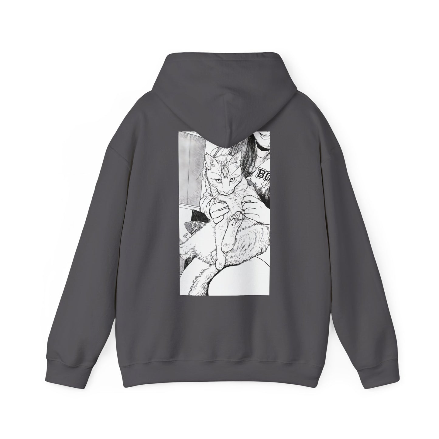 Cosy Cat Portrait Hoodie Sketch Cat Pullover | Cat Lover Gift | Unisex