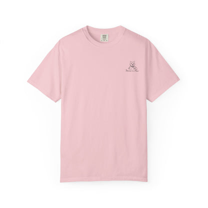 Cat Cuddle T-Shirt Illustrated Cat Hug Graphic Tee
