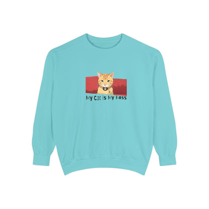 My Cat Is My Boss - Garment Dyed Cotton Blend