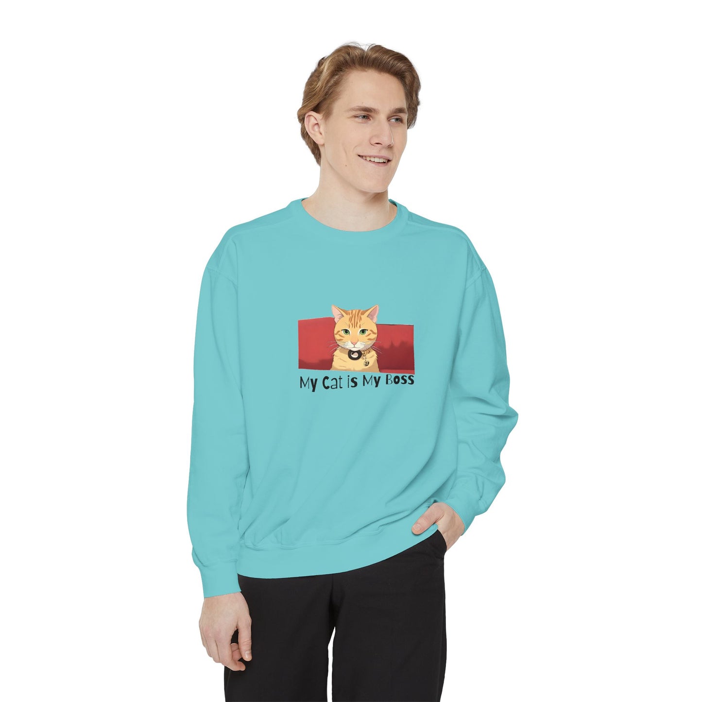 My Cat Is My Boss - Garment Dyed Cotton Blend