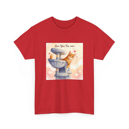 Love You Fur-Ever Cute Cat T-Shirt | Cat Mum Gift | Kawaii Cat Tee