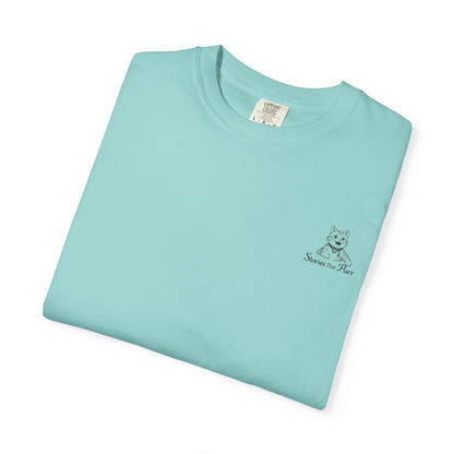 Cat Cuddle T-Shirt Illustrated Cat Hug Graphic Tee