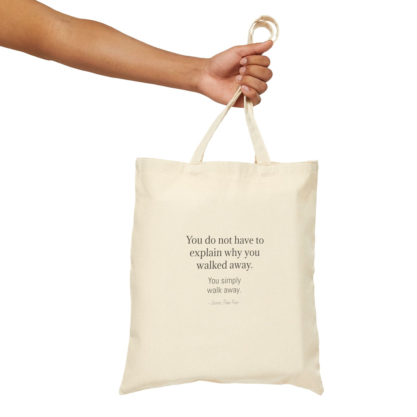 You Do Not Have to Explain Vintage Cat Quote Canvas Tote Bag | Cat Lover Gift