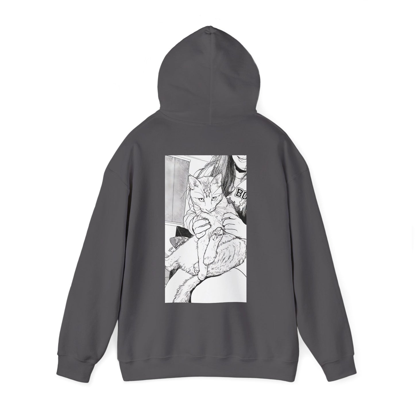 Cosy Cat Portrait Hoodie Sketch Cat Pullover | Cat Lover Gift | Unisex