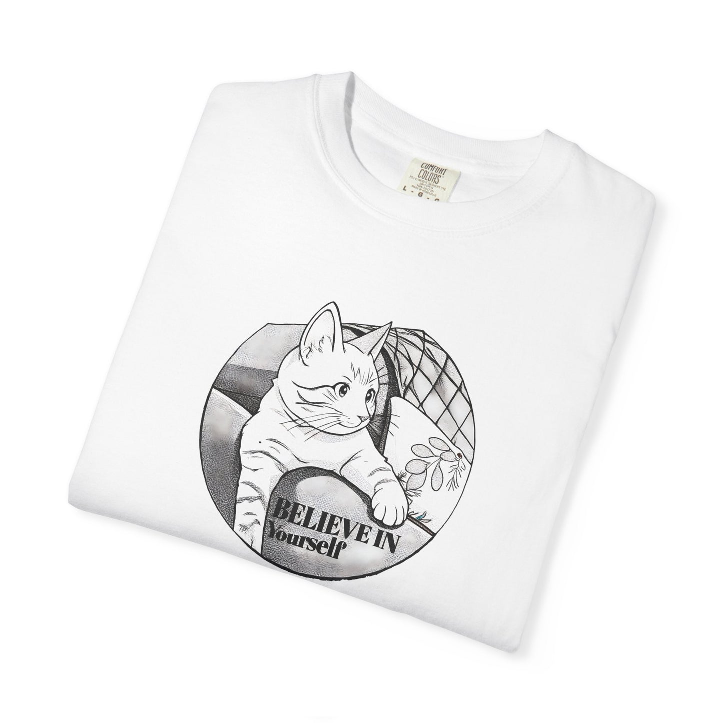 Believe in Spikes – Cat Volleyball Graphic Tee