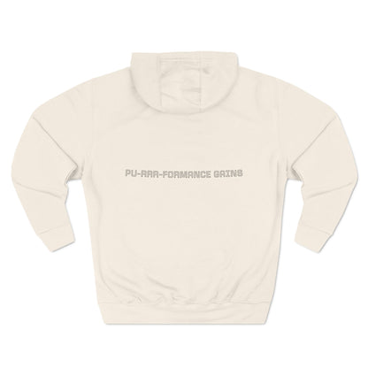 Purrformance Gains Funny Buff Cat Gym Hoodie | Cat Lover Gift | Fleece Pullover