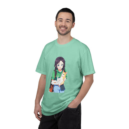 Forever Together Girl & Cat Graphic Tee | Cute Cat Lover T-Shirt